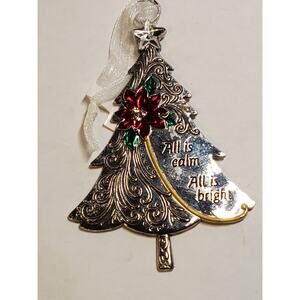 Ganz Ornament - Christmas Tree - All is Calm All is Bright
